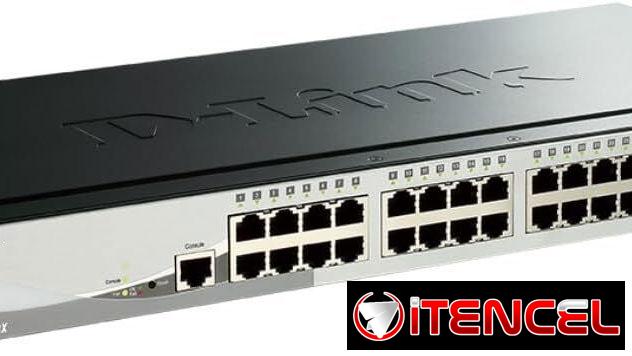 Switch D-Link gestionado inteligente Gigabit de 28 puertos con enlaces ascendentes 10G, 24 Gigabit + 4 puertos SFP