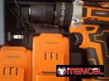 🔸Atornilladora – Taladro Percutor inalambrico + 2 Bateria 48V /2.0AH + Cargador. Hasta 2350rpm. Torque Max. 35 NM.