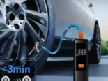 Bomba de Aire para Neumáticos, Inflador Portátil adecuado para Bicicletas, Motocicletas y Diversos Balones, Compresor co