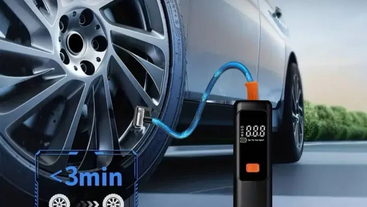 Bomba de Aire para Neumáticos, Inflador Portátil adecuado para Bicicletas, Motocicletas y Diversos Balones, Compresor co