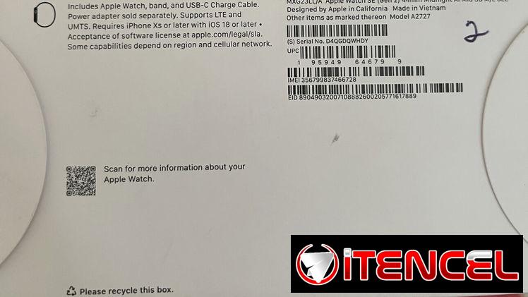 Apple watch se 2 generacion 44mm nuevo en caja 100%bateria