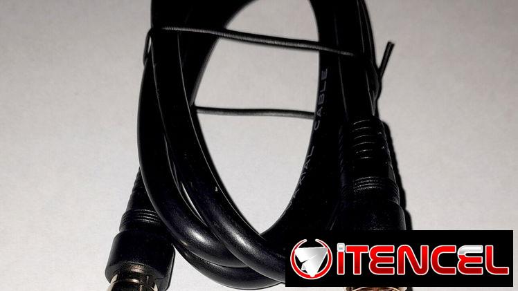 Cable coaxial 90 cm 800 cup El cable coaxial RG-59/U de 75 ohmios se usa principalmente para transmitir señales de video
