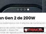 Onn Gen 2 de 200W. Bocina inalámbrica con 6 efectos de iluminación LED RGB