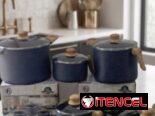 Juegos de inducción, cocina de inducción con sus calderos varios combos