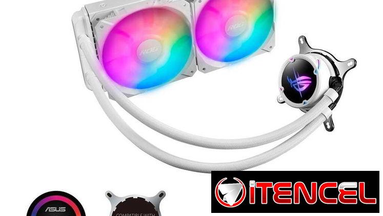 🎮 Líquida Asus ROG Strix LC II 240 ARGB White 🎮 2xFan🔹2500rpm🔹81cfm🔹38dba🔹Cobre🔹240mm🔹PWM🔹Blanco 📦0km