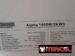Todo en uno Saco Batería de 2Kw Inversor de 1000W