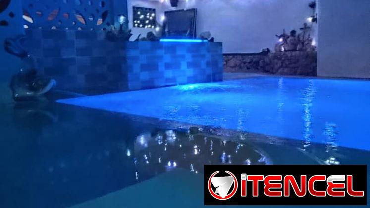 Hermosa piscina con recirculación en casa de tres habitaciones en  playa de Guanabo en renta  🌊 +53 52463651 S