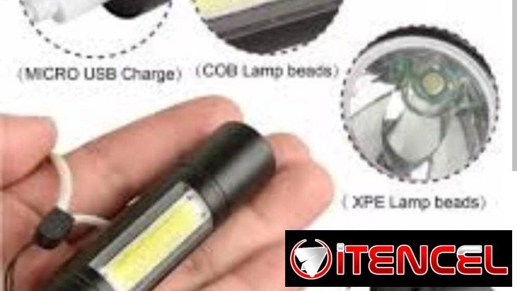 Lámparas LED recargables de bolsillo varios usos y linternitas LED recargables