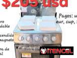 Cocina de gas desmat de 3 quemadores con Magneto(factura, mensajería, garantía) 53220916