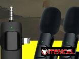 Kit 3 en 1, micrófonos K9,inalámbricos recargables de solapa.