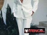 Pantalón Zara elegante blanco