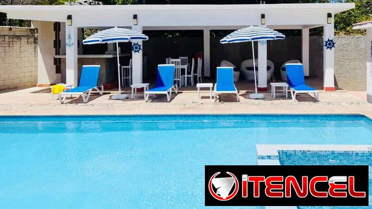 📲A solo 4 cuadras del mar 🏠casa de renta con piscina privada con jacuzzi