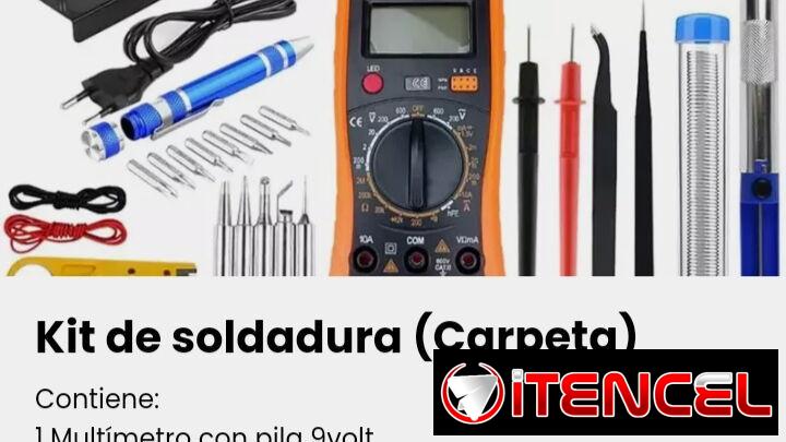 Kit de soldadura entero con carpeta nuevo
