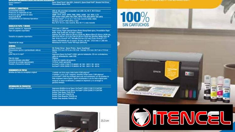 EPSON L3250!!! wifi Impresora multifunción, Escáner, Copiadora MENSAJERIA DISPOBLE