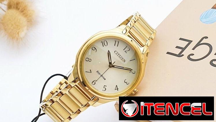 RELOJ CITIZEN ECODRIVE WEEKENDER (EM0752-54P) DE MUJER , NUEVO A ESTRENAR , 35MM EN ACERO INOXIDABLE DORADO  58049738