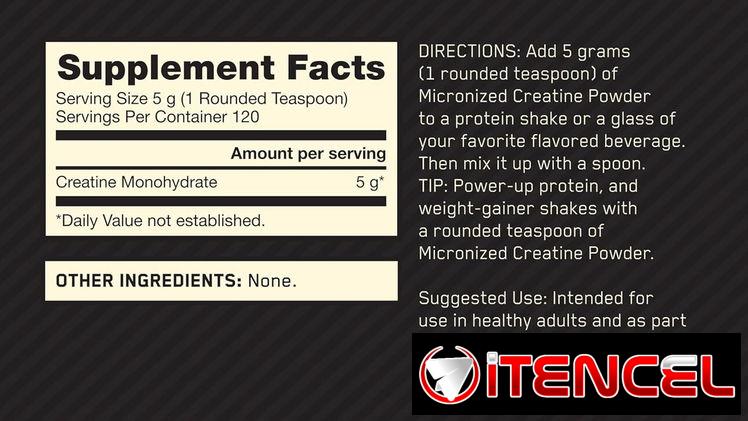 ✅Optimum Nutrition Creatina Micronizada Monohidrato en polvo, sin sabor, amistoso con Keto, 120 porciones