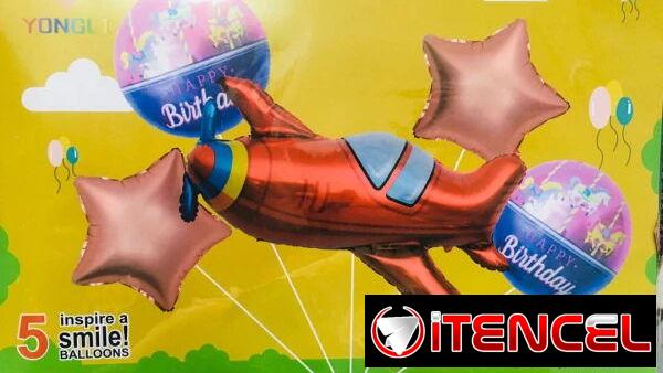 Set de 5 Globos Avión(TPEx)