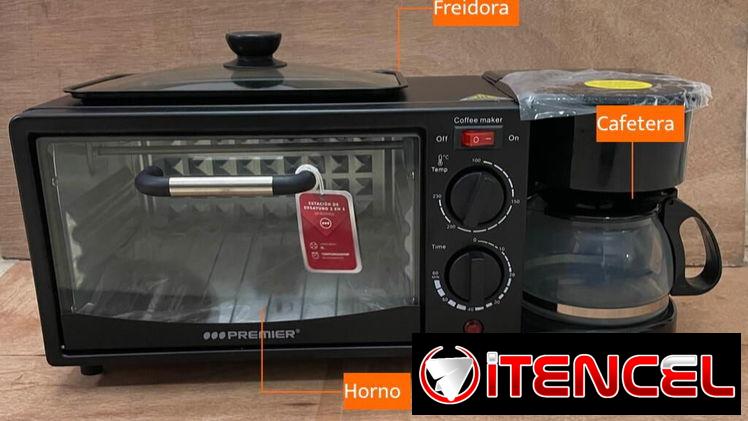 HORNO  3 EN 1 marca PREMIER   (CAFETERA + FREIDORA+ HORNO)