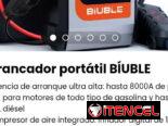 Arrancador portátil BÍUBLE. Compresor de aire, power bank, luz LED  integrados. Nuevo