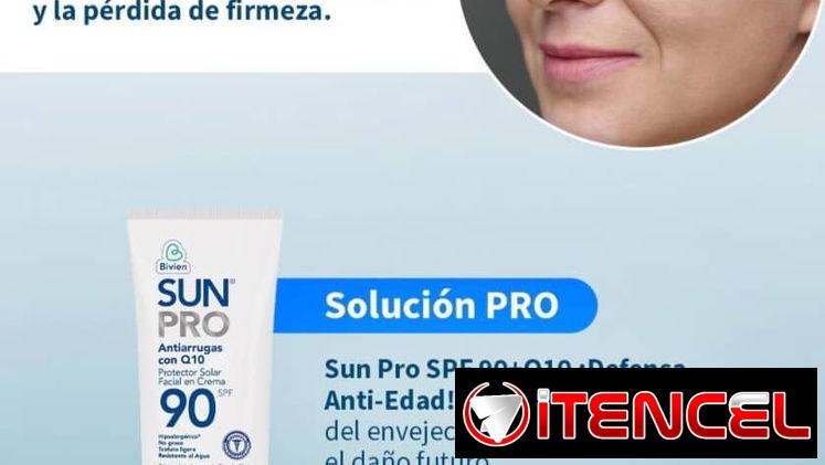 Protector solar facial antiarrugas con Q10