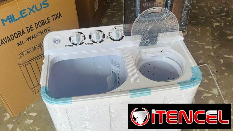 LAVADORA SEMIAUTOMÁTICA MILEXUS 7KG, ENTREGA DE FACTURA A SU NOMBRE. VARIEDAD DE ELECTRODOMÉSTICOS, TECNOLOGÍA, ETC