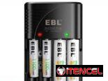 🔋 CARGADOR DE BATERIAS RECARGABLES 🔋 PARA AA – AAA -9 VOLT 🔋 MARCA EBL® 🔋 CALIDAD 🔋  5.887.23.60