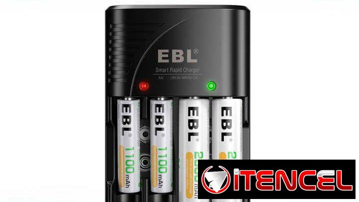 🔋 CARGADOR DE BATERIAS RECARGABLES 🔋 PARA AA – AAA -9 VOLT 🔋 MARCA EBL® 🔋 CALIDAD 🔋  5.887.23.60