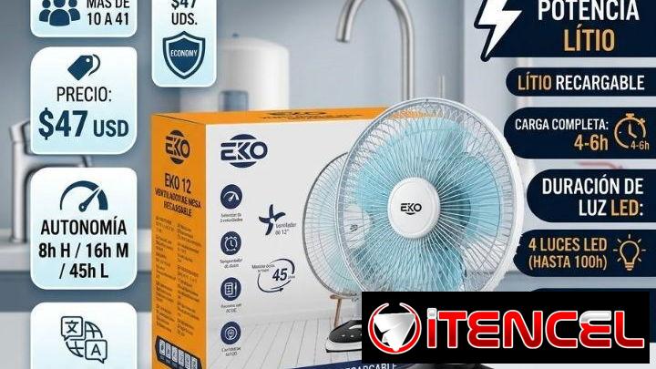 Ventiladores recargables