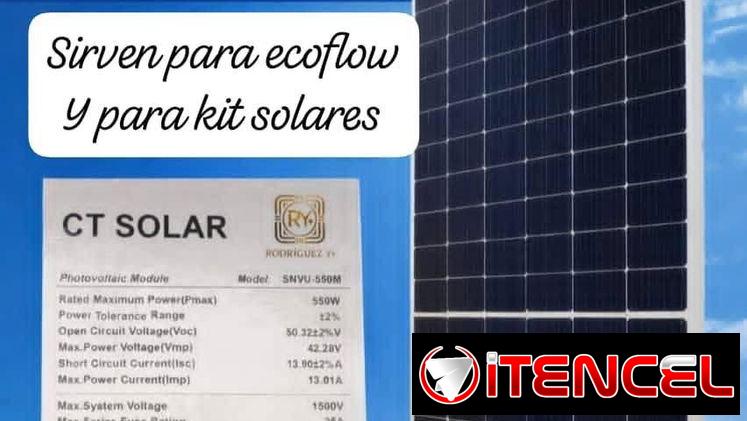 Panel solar de 550w sirven para ecoflow