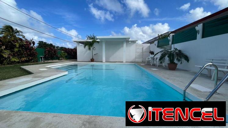 Piscina grande en renta , playa de Guanabo en casa de lujo con 2 habitaciones (PLANTA ELÉCTRICA), casa RANDY+53 52463651