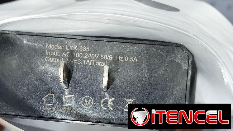 Multicargador negro de 6 puertos USB 3.0