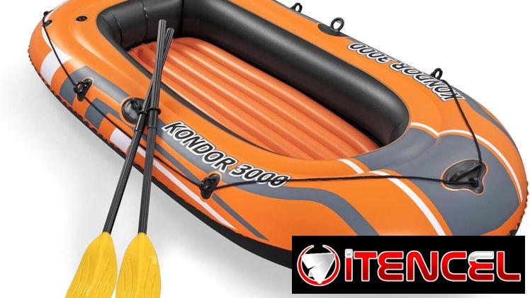 Bote inflable de goma, color naranja Bestway Kondor 3000 61102