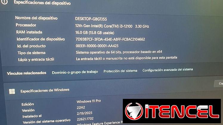 Kit 12 generacion i3 y 16 gb ram
