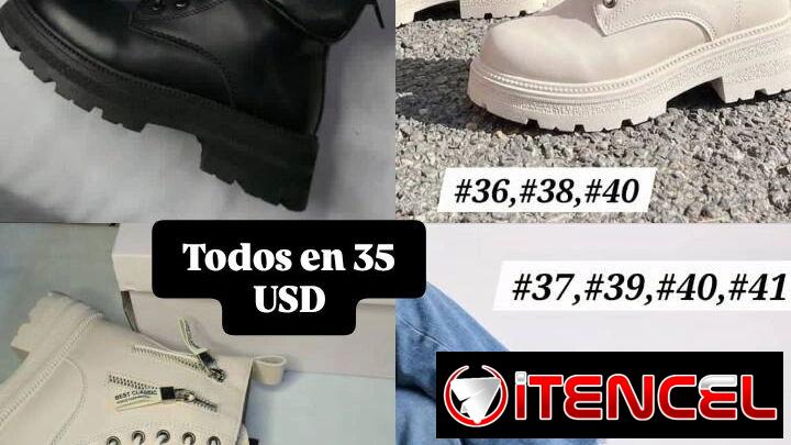 Zapatos de mujer y de hombre (zapatillas, tenis, botas, mocasines). Tenemos más modelos de los que hay en la publicación