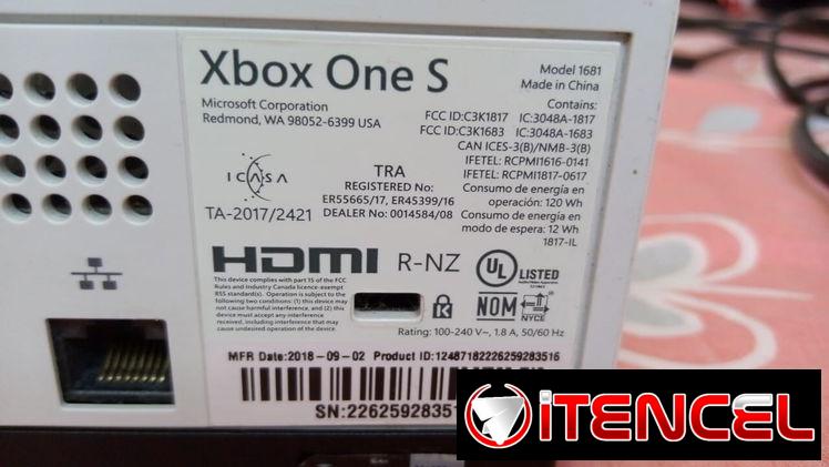 🔥GANGA🔥 XBOX ONE S MODELO 1681 1TB DE USO OK – EN 160 USD O AL CAMBIO