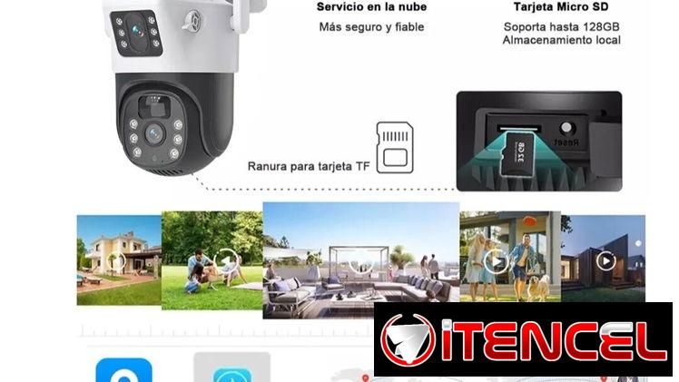 Cámara Solar Wifi Exterior e interiores de vigilancia