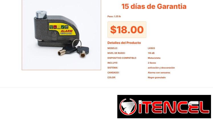 Eficiencia en seguridad con el Candado con alarma estable y ruidoso VPT#-0066