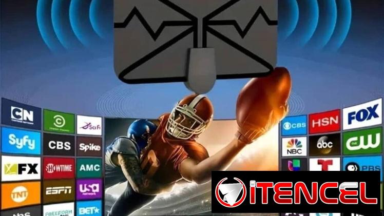 Antena de TV portátil 4K 1080P HD modelo 2026 con interruptor inteligente incorporado