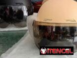 Cascos para moto modelo jet con visor móvil y desmontable