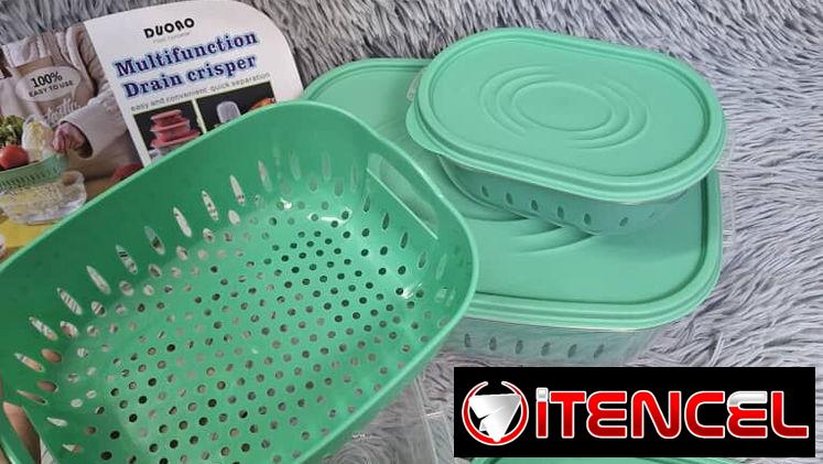 Set de 3 pozuelos con escurridor