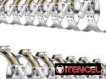 abrazaderas de manguera de perno en T de 1.25 pulgadas, abrazadera de entrada turbo de acero inoxidable