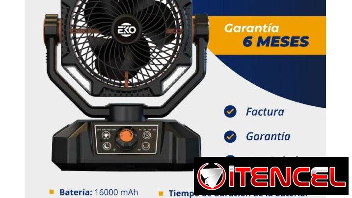 Ventilador Recargable 30horas en 1ra