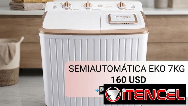 Lavadora semiautomática EKO 7kg – NUEVA