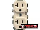 Toma Tomacorriente Industrial 20A 125V NEMA 5-20R Alta Carga Seguridad Reforzada