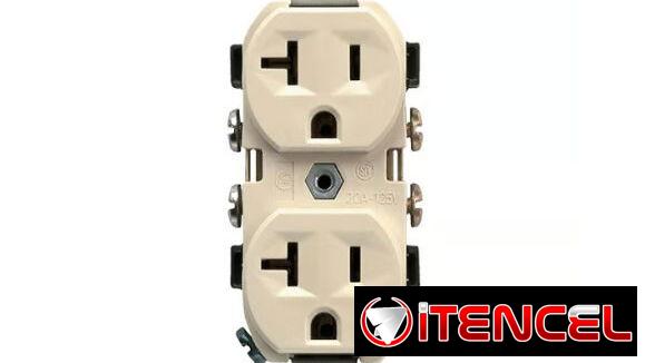 Toma Tomacorriente Industrial 20A 125V NEMA 5-20R Alta Carga Seguridad Reforzada