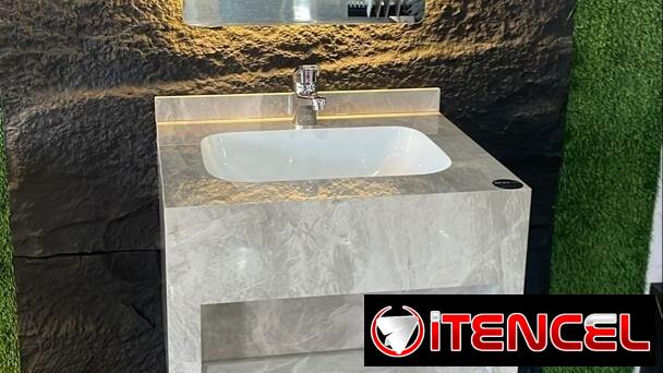 Espejo Táctil LED + Lavamanos