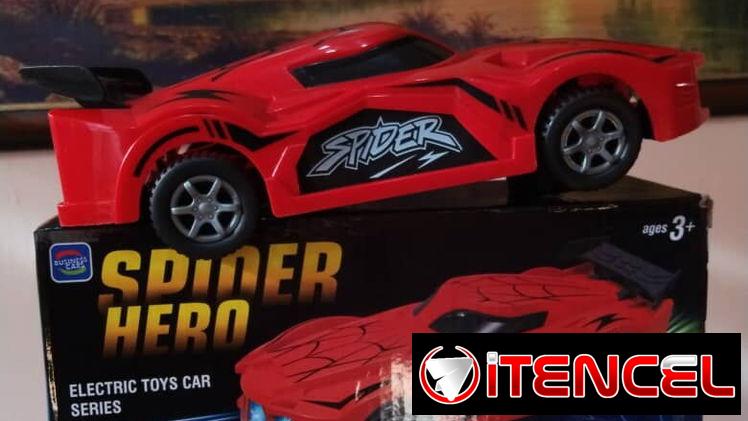 Carro de Spiderman con luces