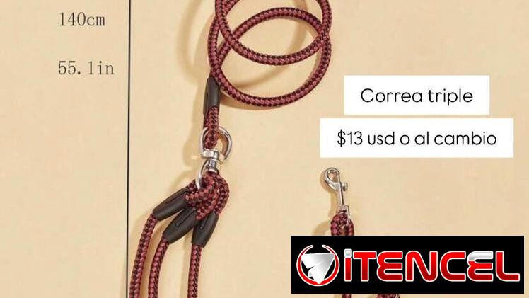 Correas dobles y triples para mascotas