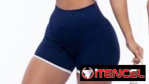 Conjunto Deportivo Acanalado de Top Corto y Shorts