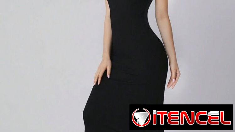 ❤️❤️Vestido negro largo
